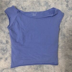 Urban Outfitters off the shoulder purple top